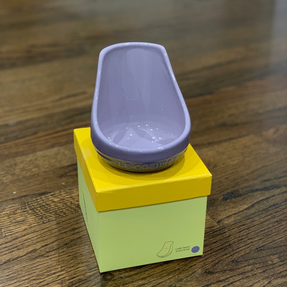 New Le Creuset Bluebell Purple Ladle Stand Holder